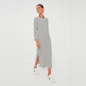 Tuckernuck - Pomander Place Navy Stripe Gio Maxi Dress Size Large